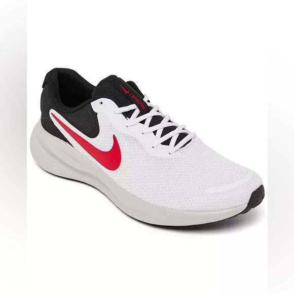 Nike Revolution 7 Running Shoe Photon Dust Fire Red Sz 11 BNWOB - Picture 1 of 7